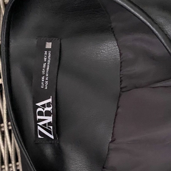Zara Faux Leather Fitted Jacket - Picture 15 of 15
